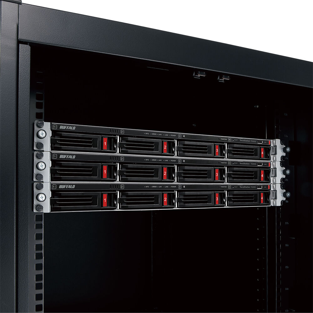 Buffalo TeraStation 3430RN 8TB 1U rackmount NAS with 2 open bays and 2.5GbE — view 5