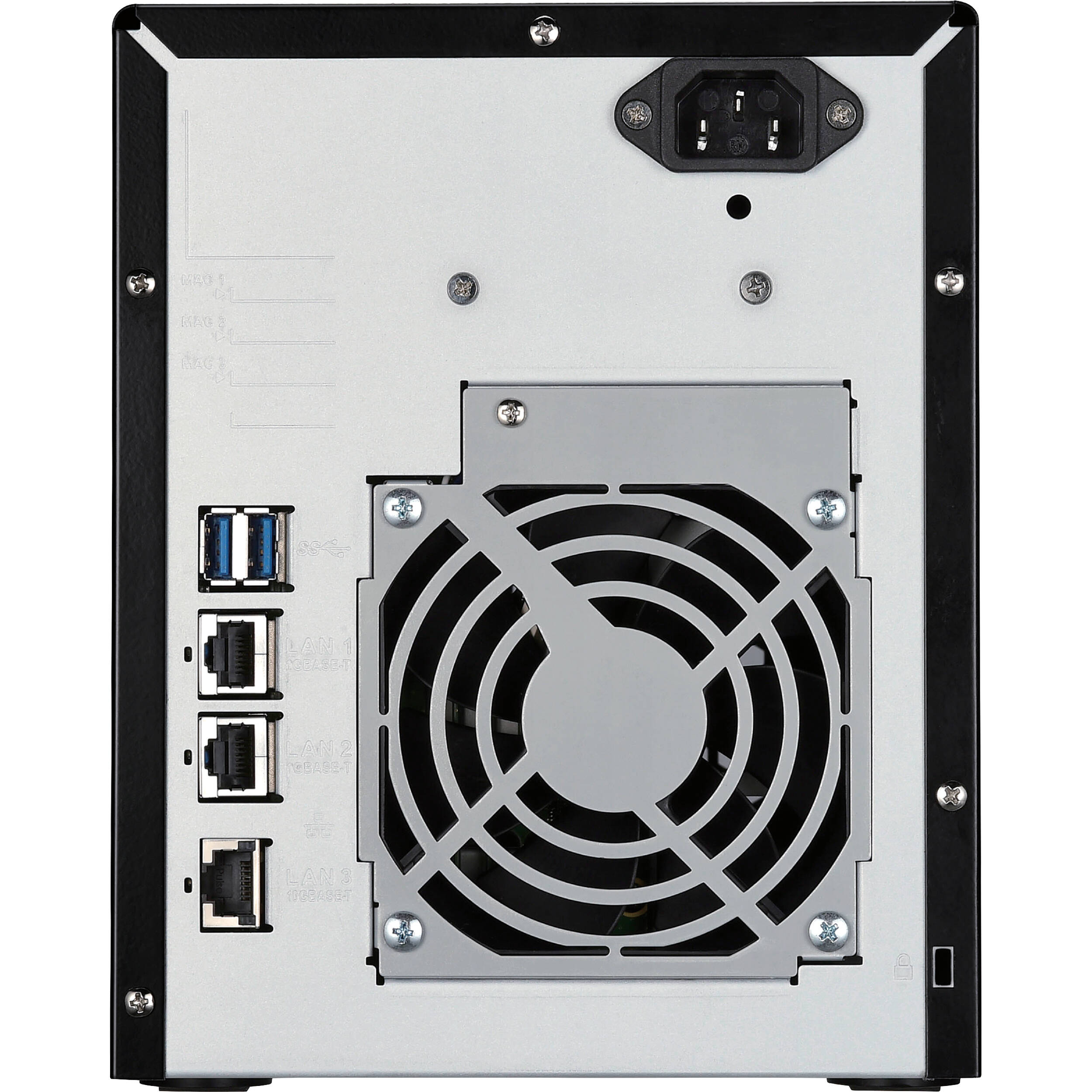 Buffalo TeraStation 5420DN 40TB desktop NAS with 2 included drives, 2 open bays, and 10 GbE connectivity — view 6