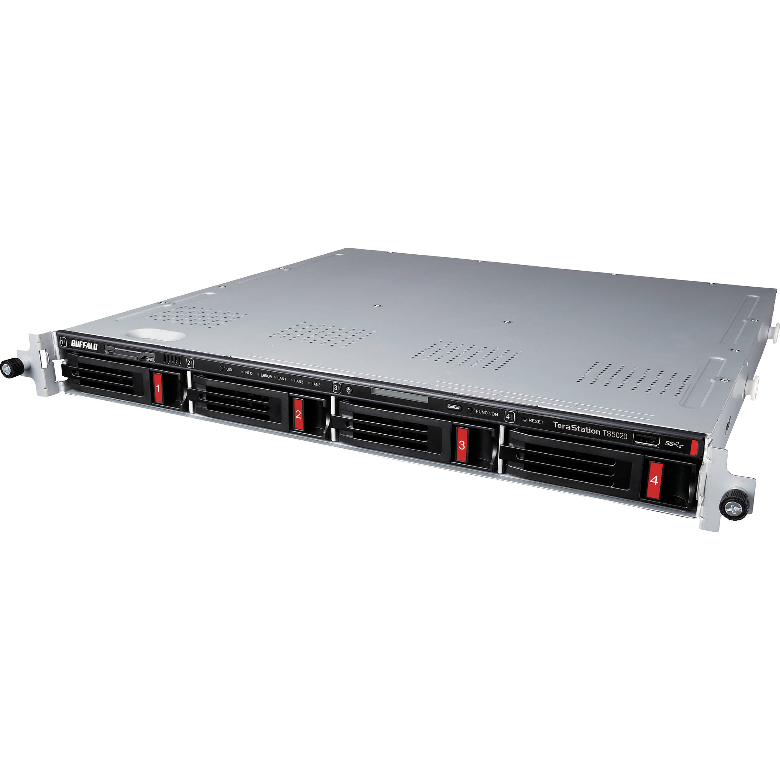 Buffalo TeraStation 5420RN 32TB 1U rack-mount NAS with 10GbE and RAID support — view 2