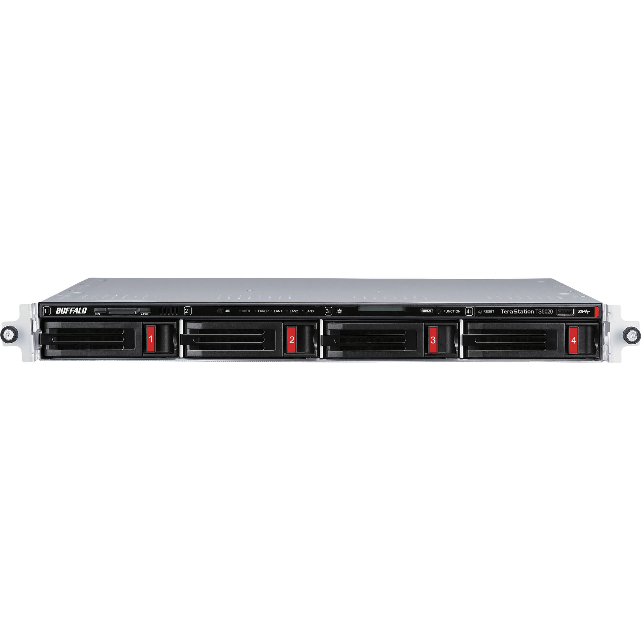 Buffalo TeraStation 5420RN 32TB 1U rack-mount NAS with 10GbE and RAID support — view 3