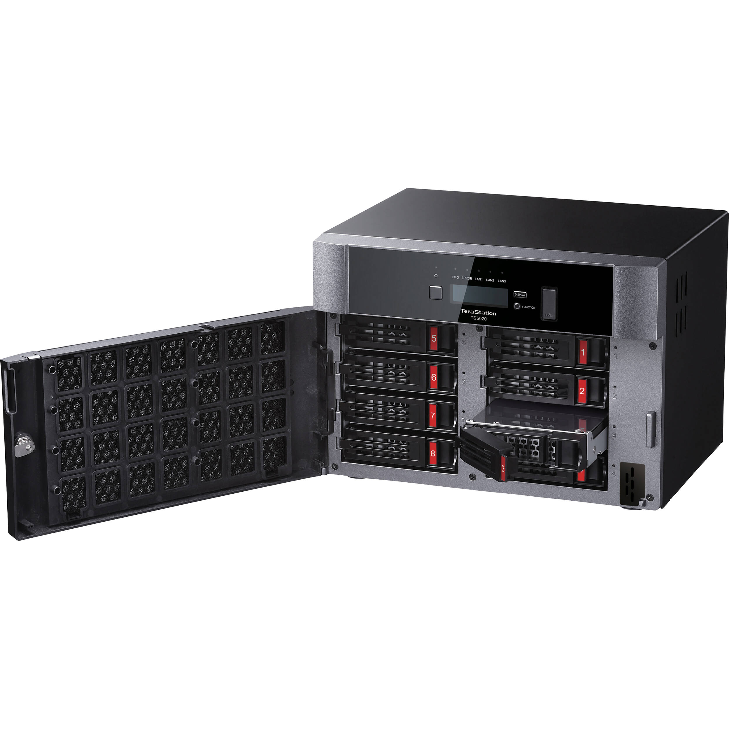 Buffalo TeraStation 5820DN 64TB rack-mount NAS with 10GbE and RAID support — view 4