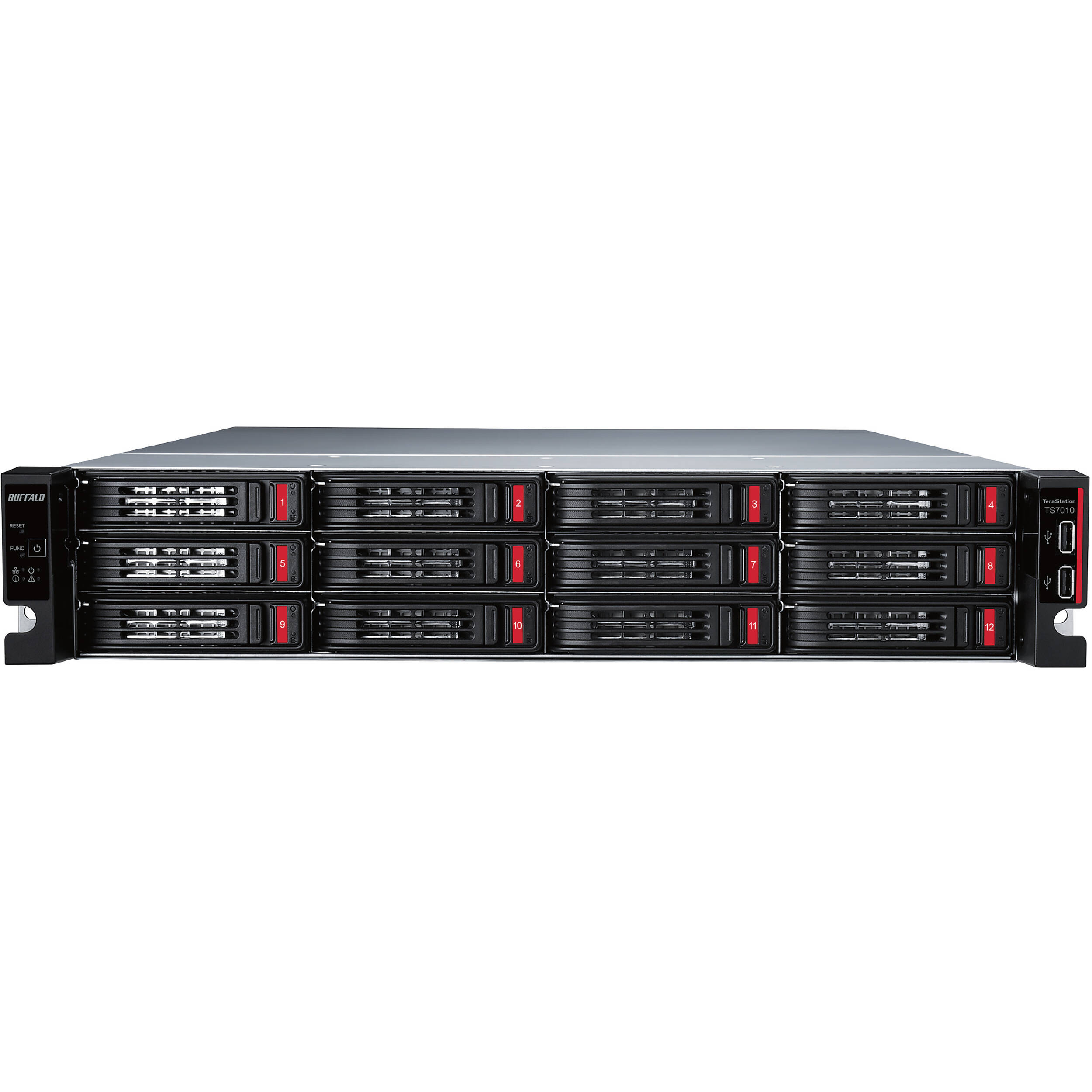 Buffalo TeraStation 71210RH 240TB 12-bay rackmount NAS with 10GbE and RAID — view 3