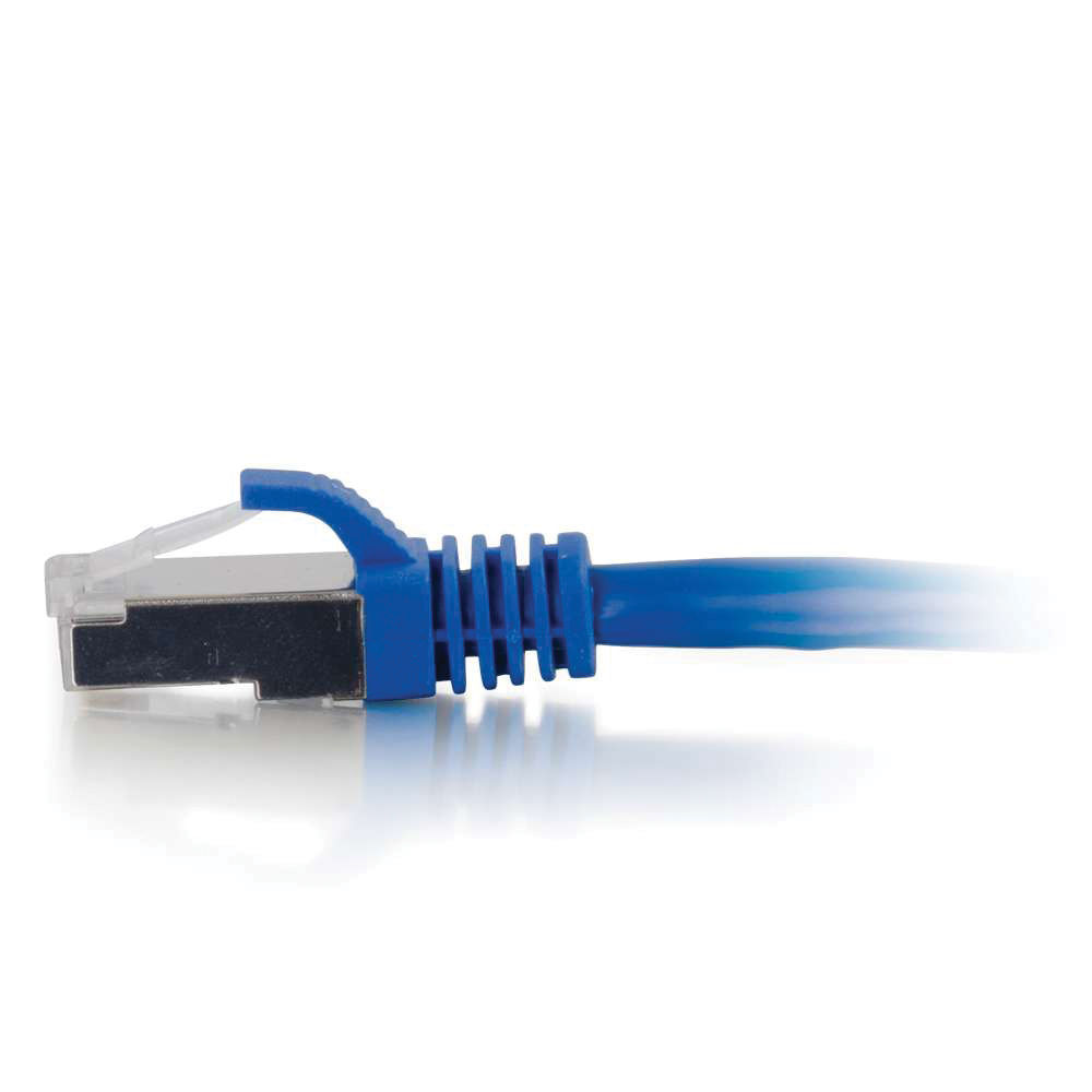 5 ft blue Cat6A shielded snagless booted Ethernet cable — view 3