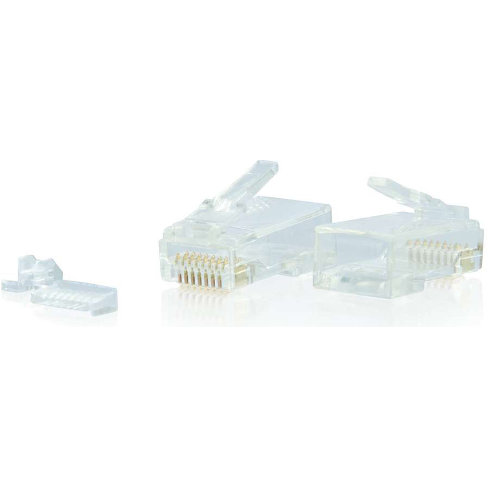 C2G 00890 RJ45 CAT6 modular plug 100-pack TAA compliant for Ethernet terminations — view 2
