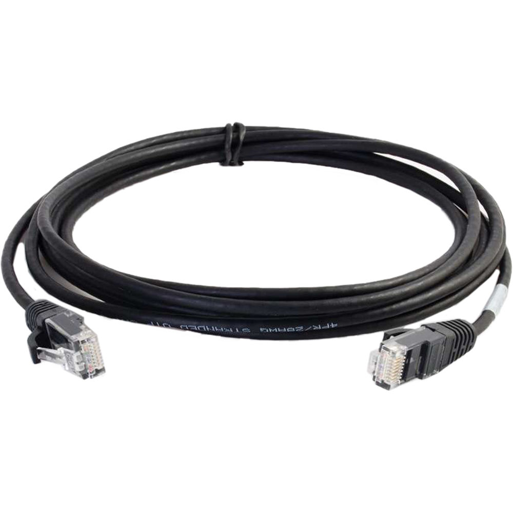 Black 2 ft CAT6 UTP snagless Ethernet patch cable — view 3