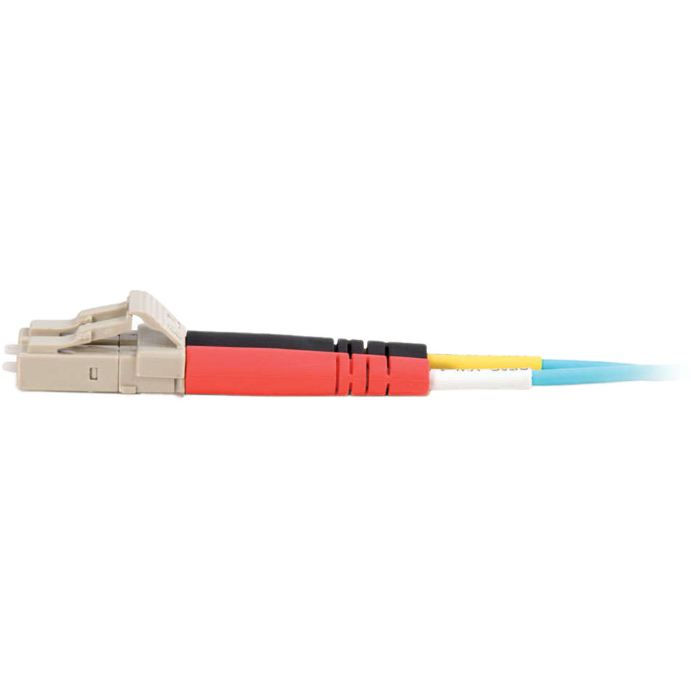 0.5 m OM3 multimode LC-to-LC fiber optic cable with 50/125 µm construction — view 2