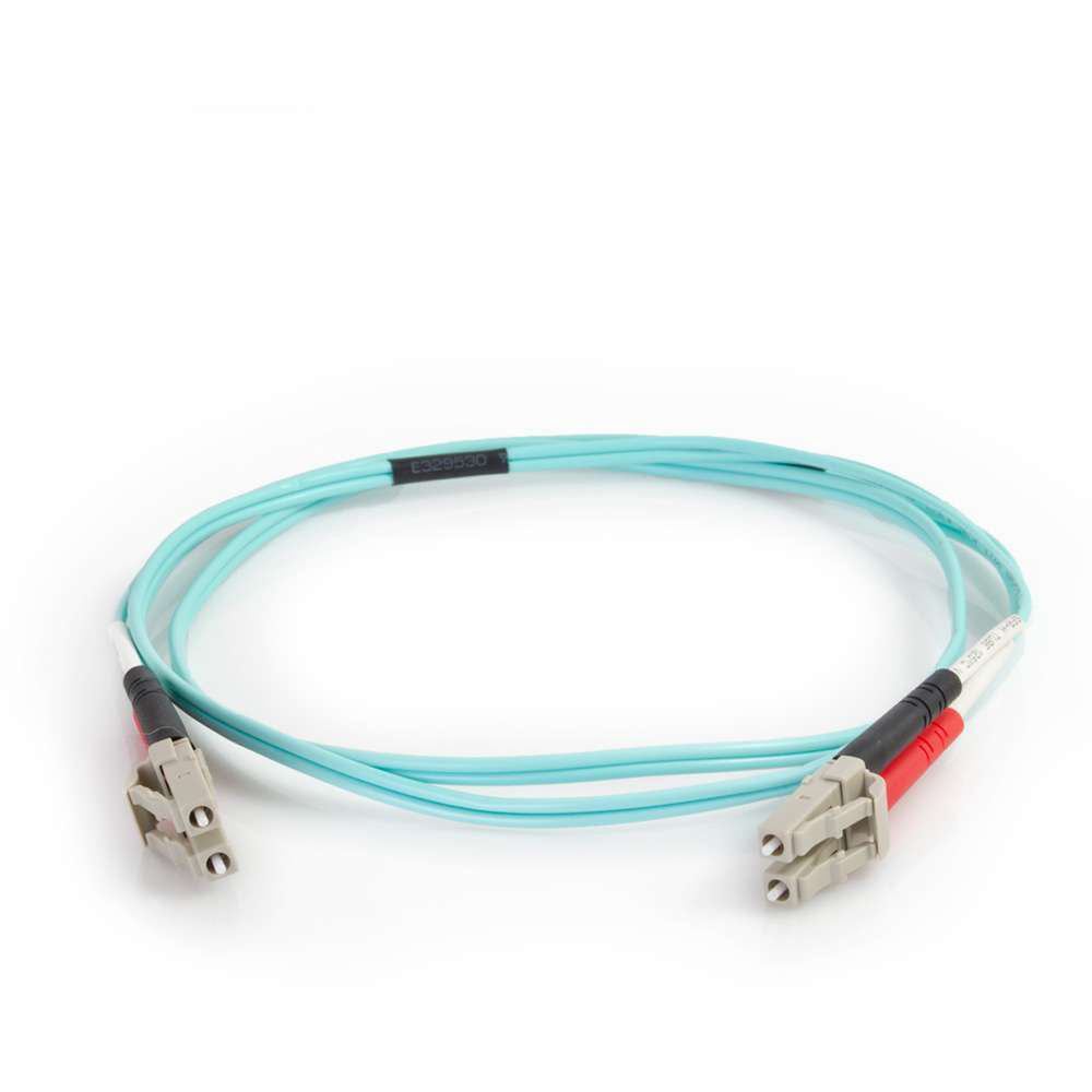15 m OM4 LC-LC 50/125 micron multimode fiber cable for enterprise rack connections — view 3
