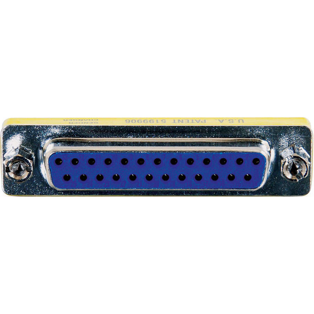 C2G DB25 female-to-female mini gender changer adapter — view 2