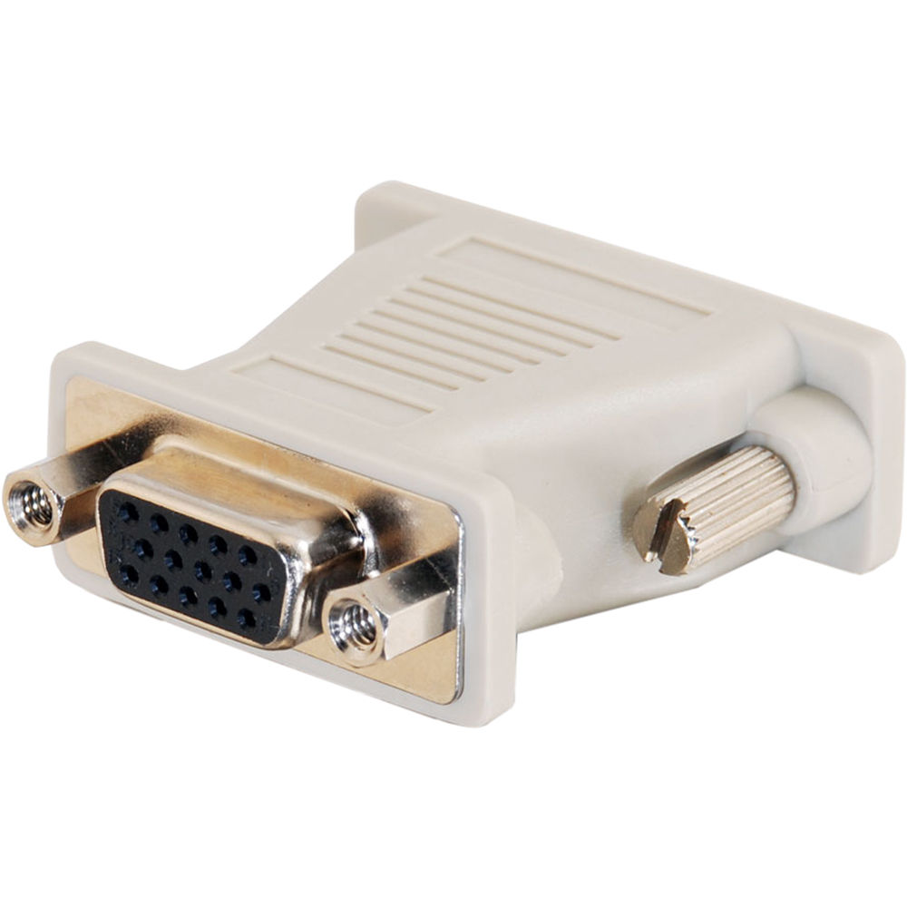 C2G DB15M to SVGA HD15F video adapter for connecting legacy Mac output to SVGA display input — view 2