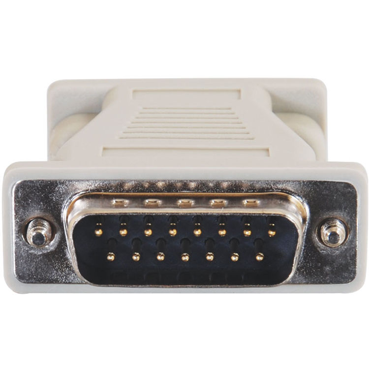 C2G DB15M to SVGA HD15F video adapter for connecting legacy Mac output to SVGA display input — view 3
