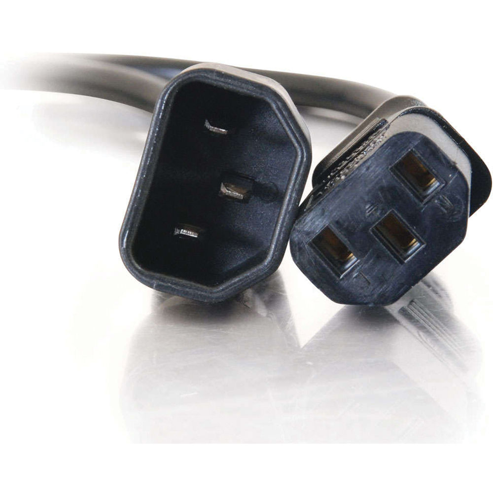 10 ft orange C2G IEC C14 to C13 computer power cord extension — view 4