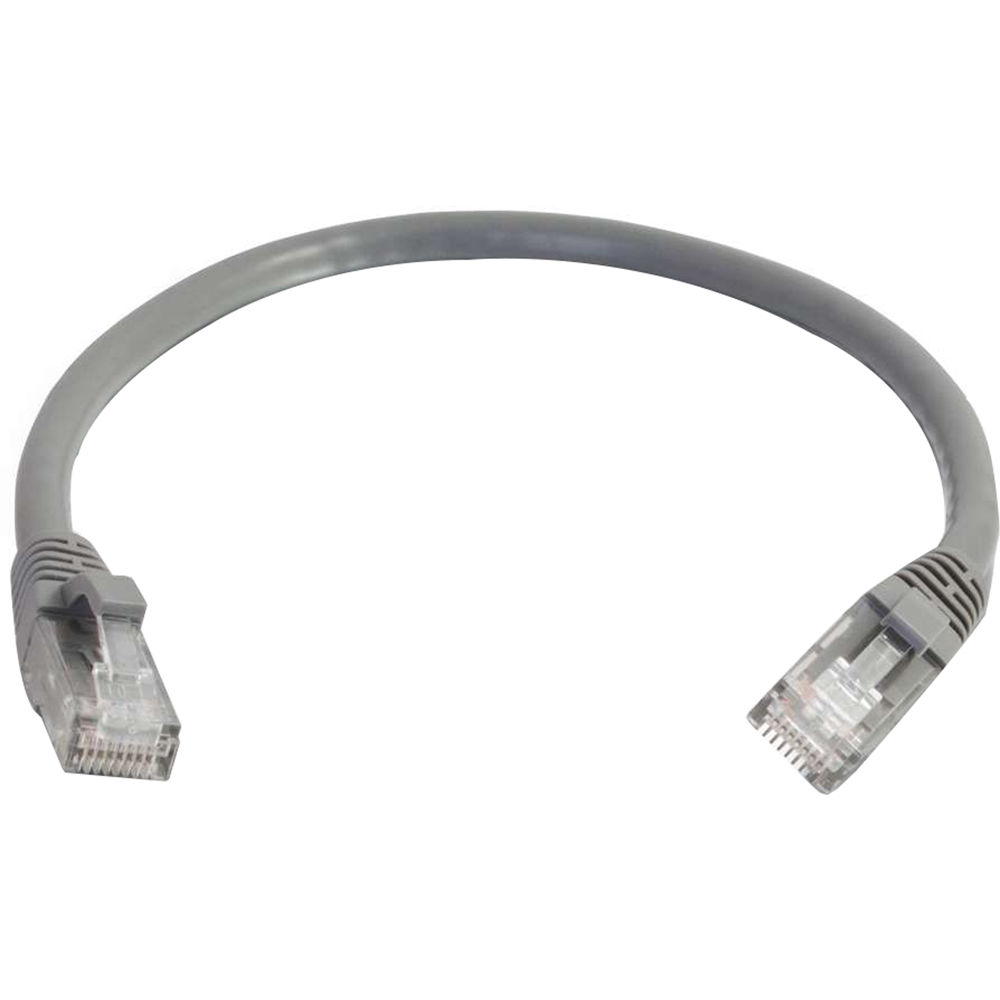 Gray 2 ft Legrand C2G Cat6 snagless Ethernet patch cable — view 3