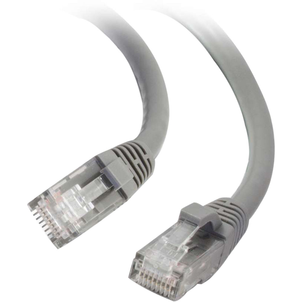 Gray 2 ft Legrand C2G Cat6 snagless Ethernet patch cable — view 5