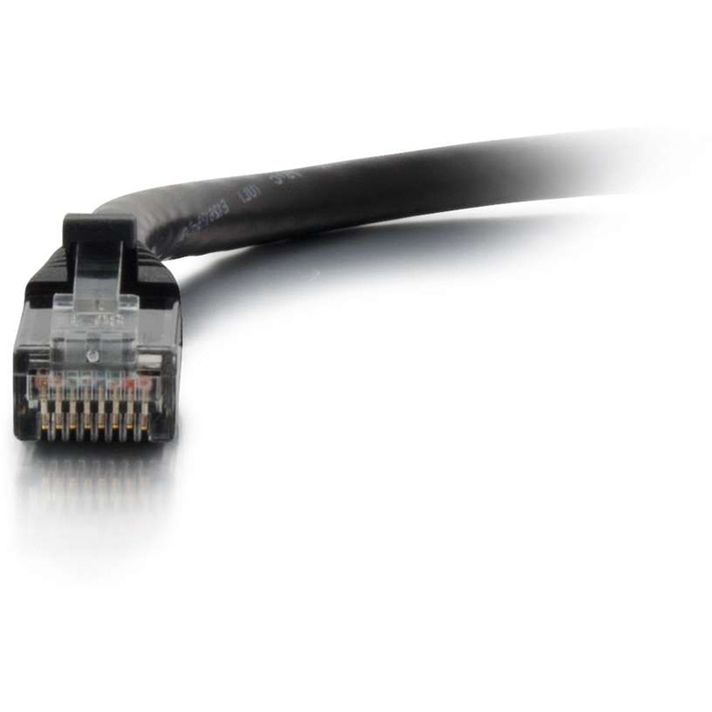 Black 2 ft C2G Cat6 snagless UTP Ethernet patch cable with RJ-45 connectors — view 4