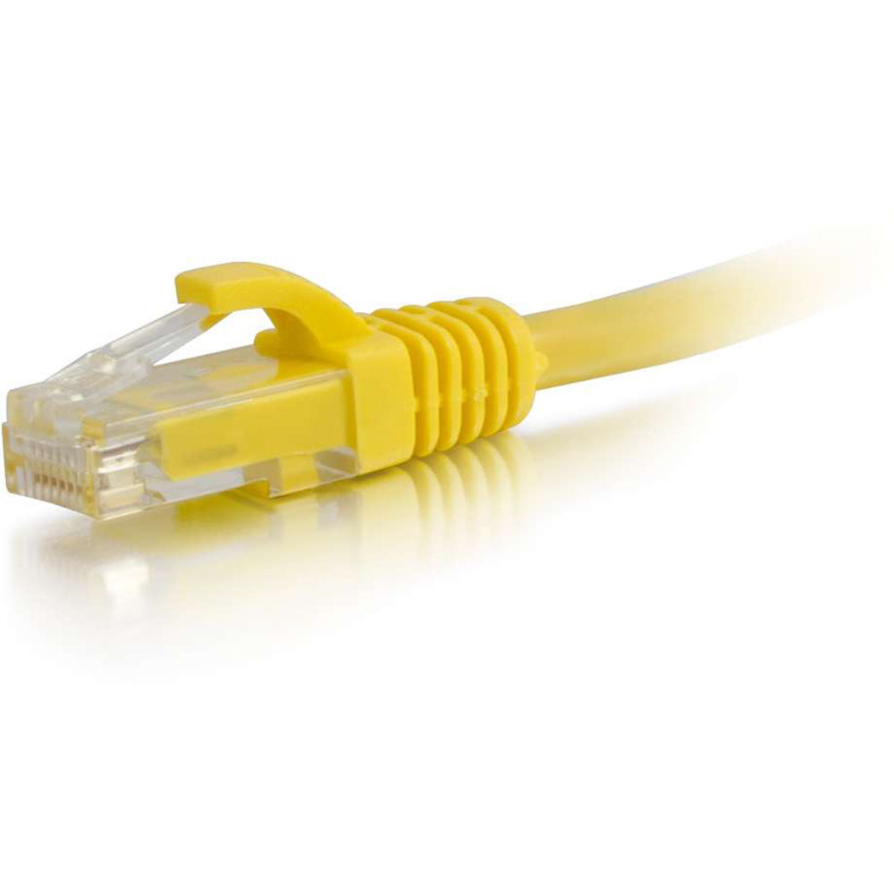 Legrand AV C2G 8 ft yellow Cat6 snagless UTP Ethernet cable with RJ-45 connectors — view 3