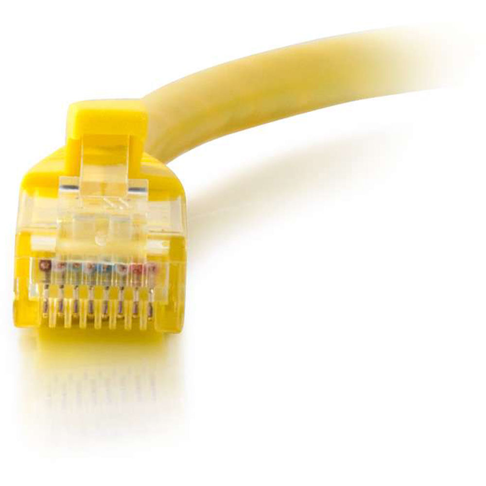 Legrand AV C2G 8 ft yellow Cat6 snagless UTP Ethernet cable with RJ-45 connectors — view 4