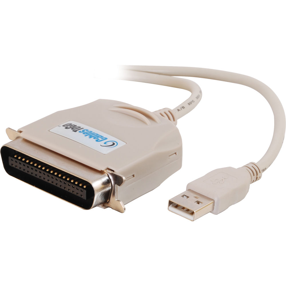 C2G USB to IEEE 1284 parallel printer adapter for connecting legacy printers to USB computers — view 2
