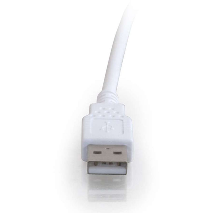 C2G 2 m white USB A to A extension cable for desktop and enclosure installations — view 4