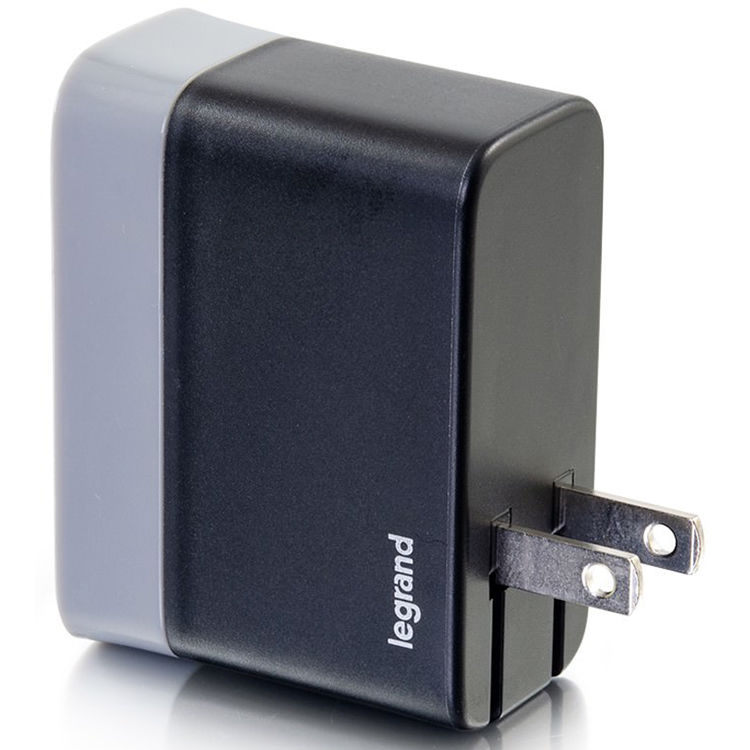 C2G 20280 2-port wall charger with one USB-C port and one USB-A port — view 3