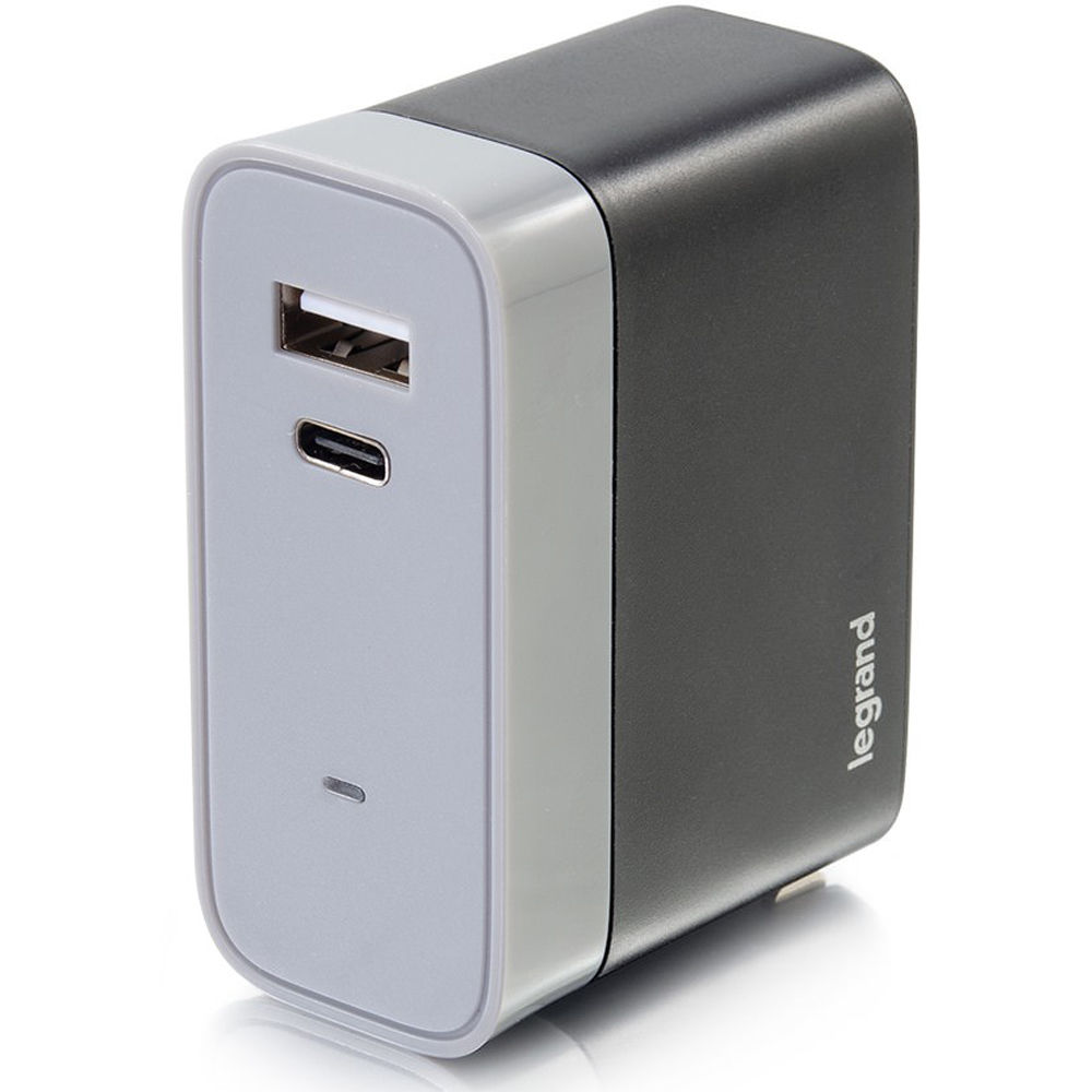 C2G 20280 2-port wall charger with one USB-C port and one USB-A port — view 5