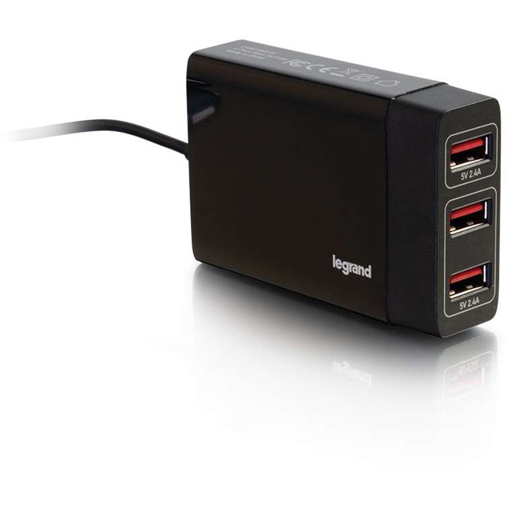 C2G 4-port USB passenger car charger for charging multiple devices in a vehicle — view 2