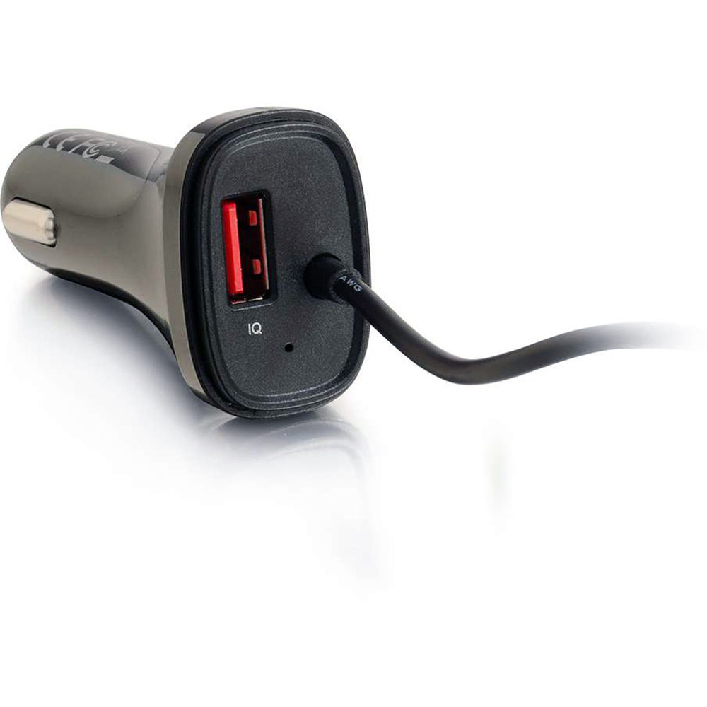C2G 4-port USB passenger car charger for charging multiple devices in a vehicle — view 3
