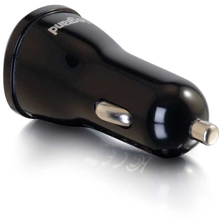 C2G 2 port USB car charger with 5V 2.4A output for in-vehicle charging — view 2