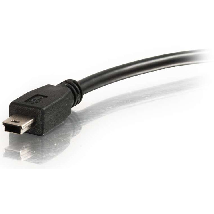 C2G 6 ft USB 2.0 Type A to Mini B cable for legacy peripheral connections — view 5