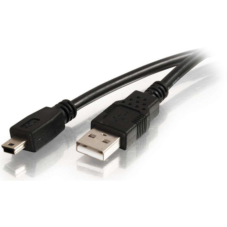 C2G 6 ft USB 2.0 Type A to Mini B cable for legacy peripheral connections — view 6