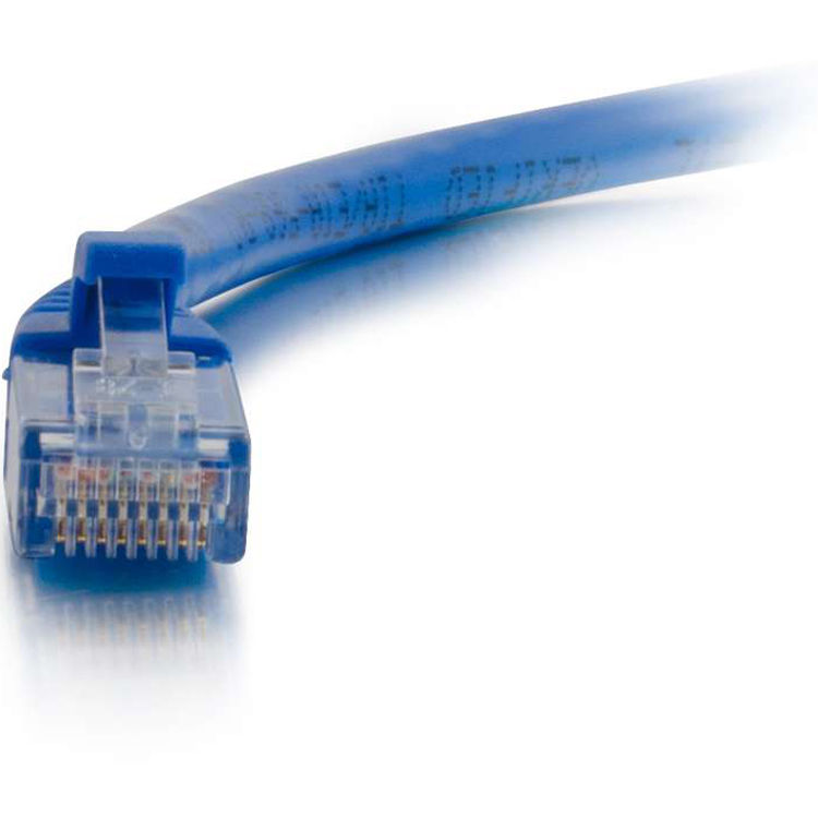 Blue 1 ft Cat6 snagless Ethernet patch cable with RJ-45 connectors — view 5