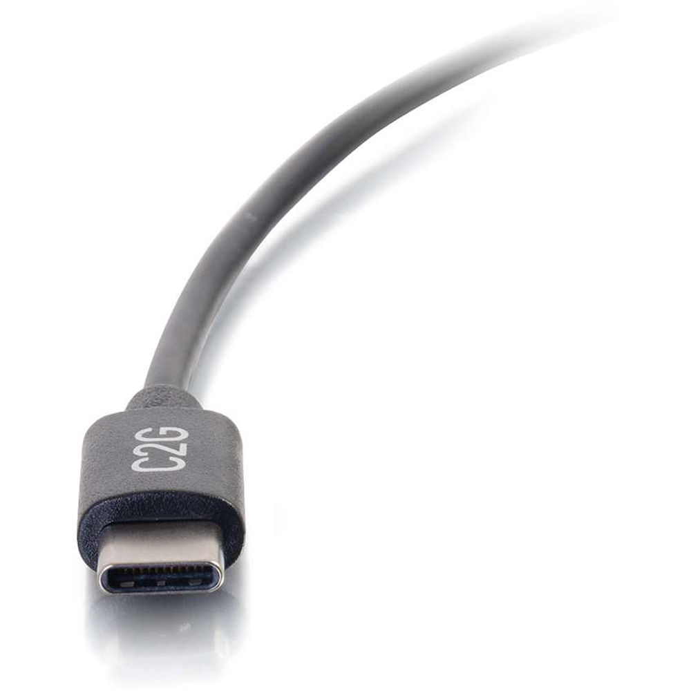 3 ft USB-C male to male cable for charging and USB 2.0 data transfer — view 3
