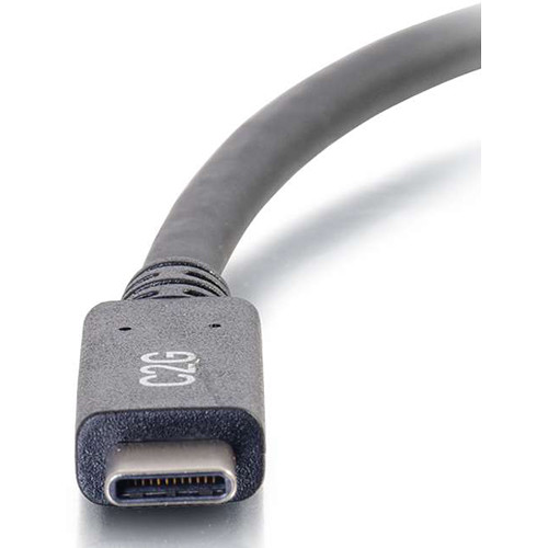 6 ft black USB 3.0 Type C to USB A cable by C2G — view 2