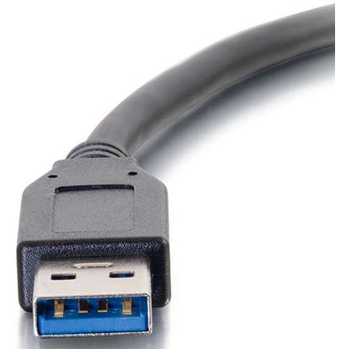 6 ft black USB 3.0 Type C to USB A cable by C2G — view 3