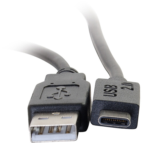 10 ft USB 2.0 Type C male to Type A male cable for charging and data connections — view 2
