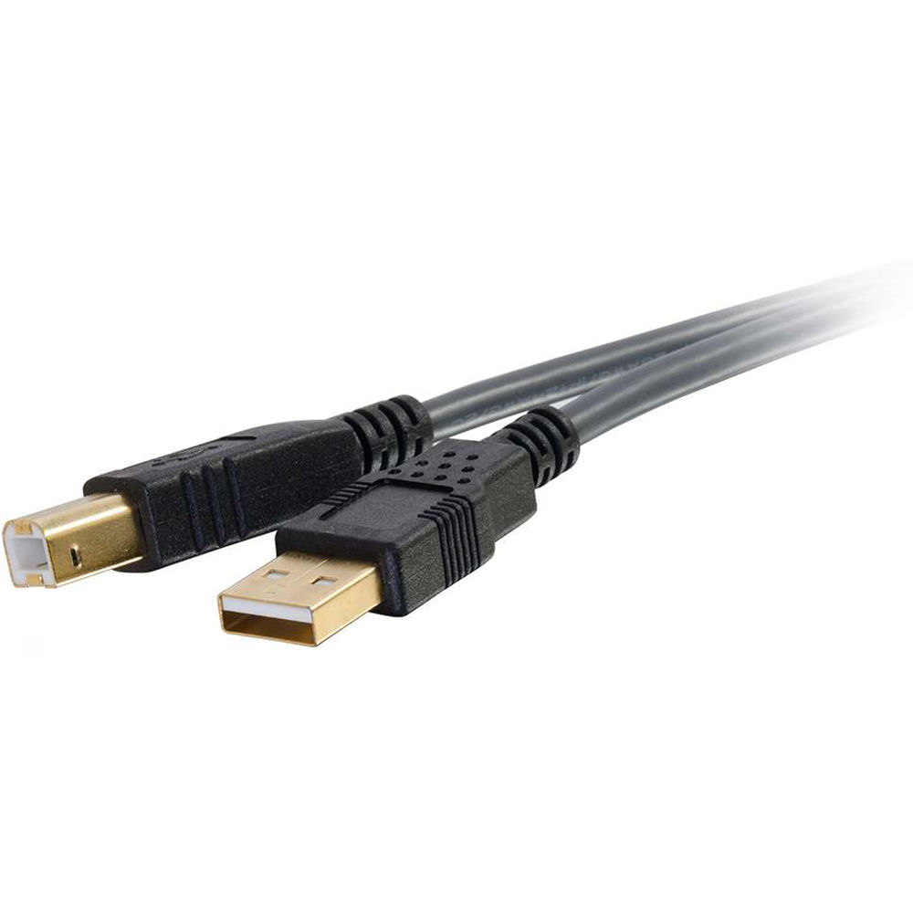 C2G 16.4 ft USB 2.0 A/B cable for connecting USB-A hosts to USB-B peripherals — view 4