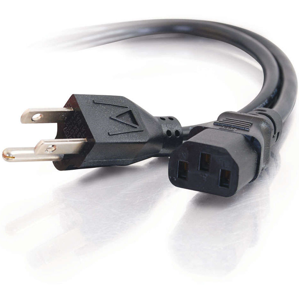 2ft UNIVERSAL POWER CORD (C13 to 5-15P) — view 2