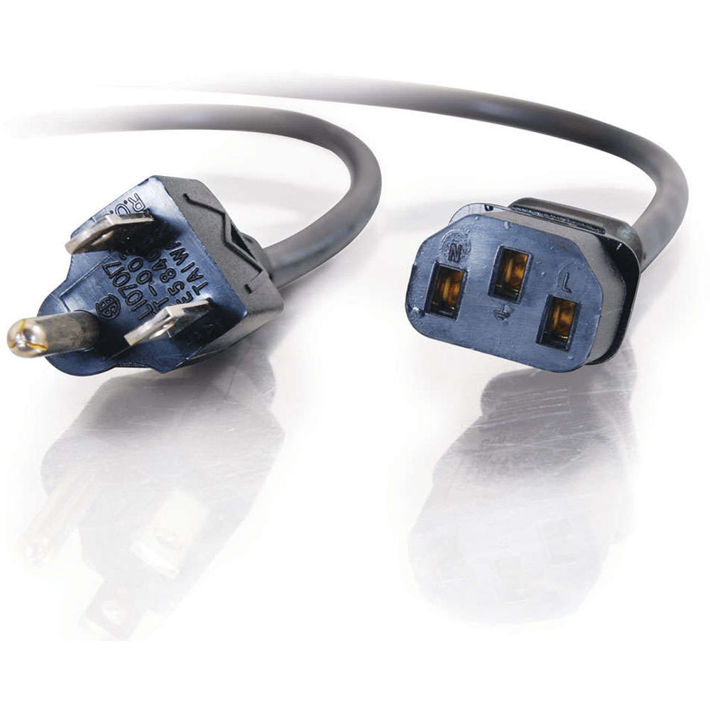 2ft UNIVERSAL POWER CORD (C13 to 5-15P) — view 4