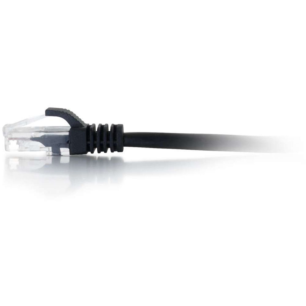 Black 5 ft Cat6 snagless Ethernet patch cable with RJ-45 male connectors — view 6