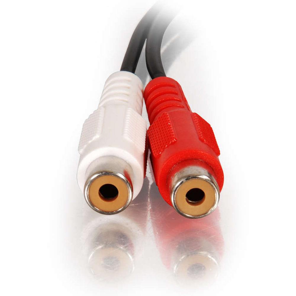LEGRAND AV -  C2G 6FT 3.5MM STEREO TO 2-RCA M/F Y-CABLE — view 5