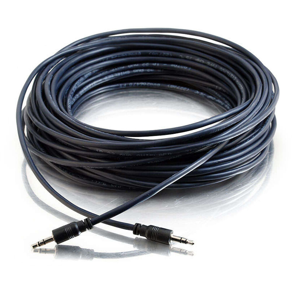 C2G 25 ft plenum 3.5 mm stereo male-to-male audio cable — view 2
