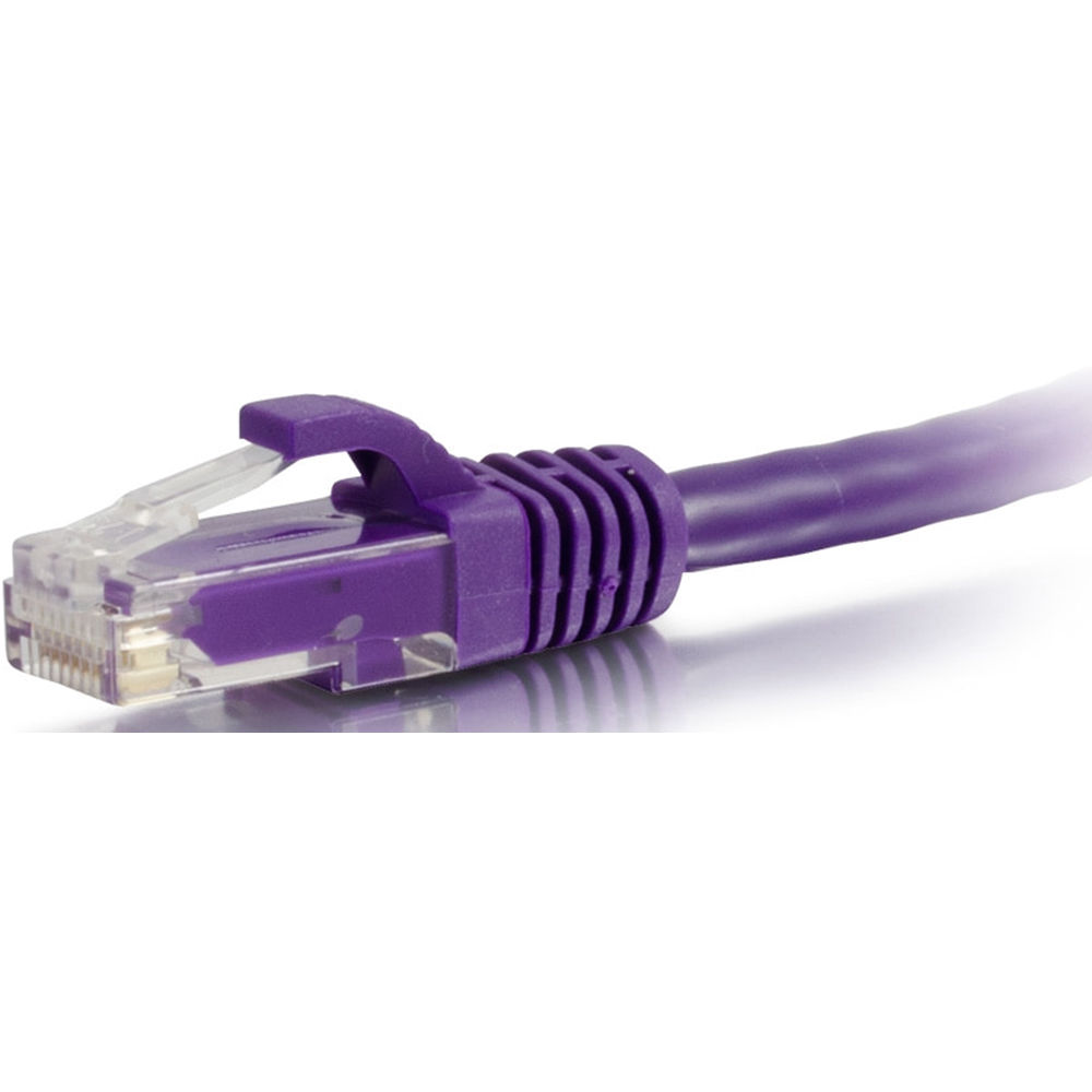 Legrand C2G 7 ft purple Cat6A snagless UTP Ethernet cable — view 2