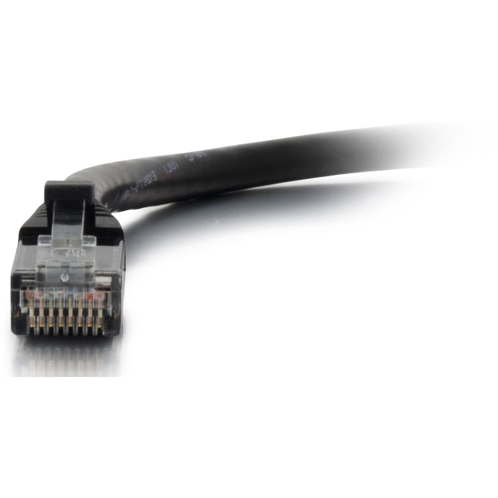 Black 50 ft Cat6A snagless UTP Ethernet cable with RJ-45 connectors — view 3