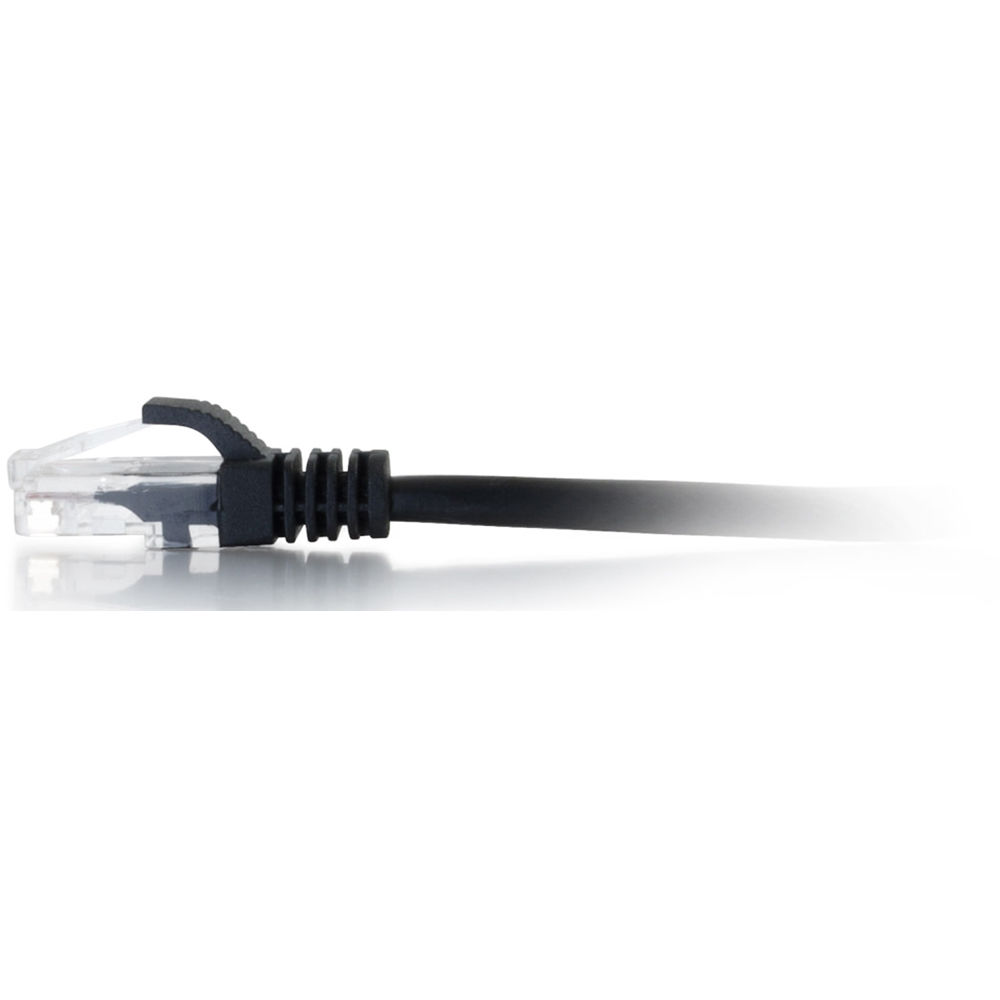 Black 50 ft Cat6A snagless UTP Ethernet cable with RJ-45 connectors — view 4