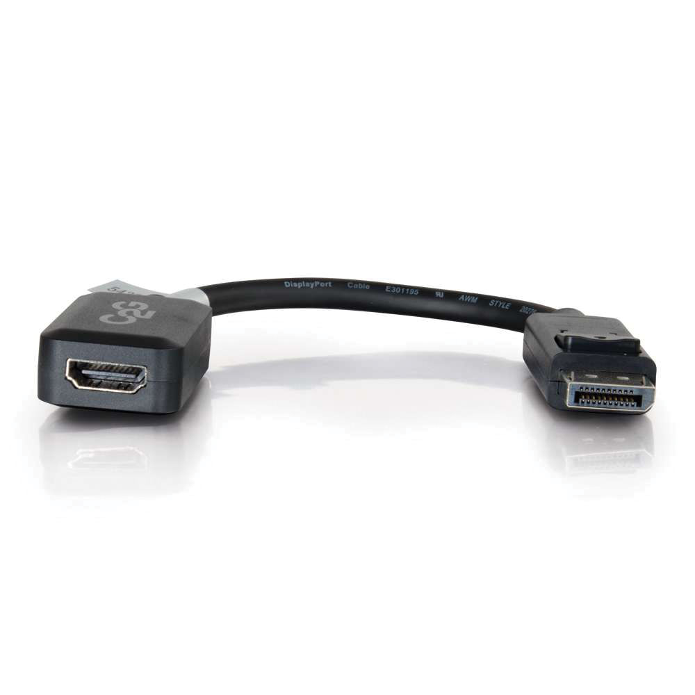 8in C2G DisplayPort M to HDMI F BLK — view 3