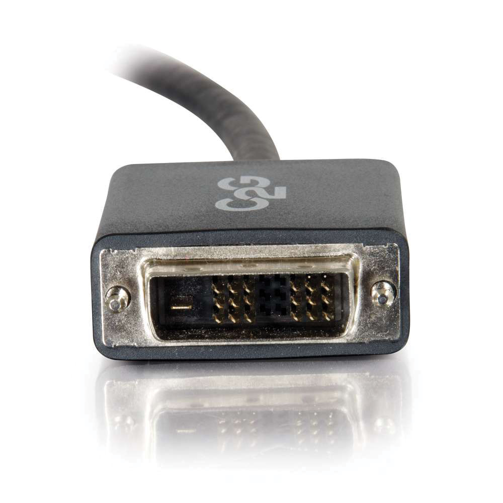 Black 6-foot DisplayPort male to DVI male cable by C2G — view 3