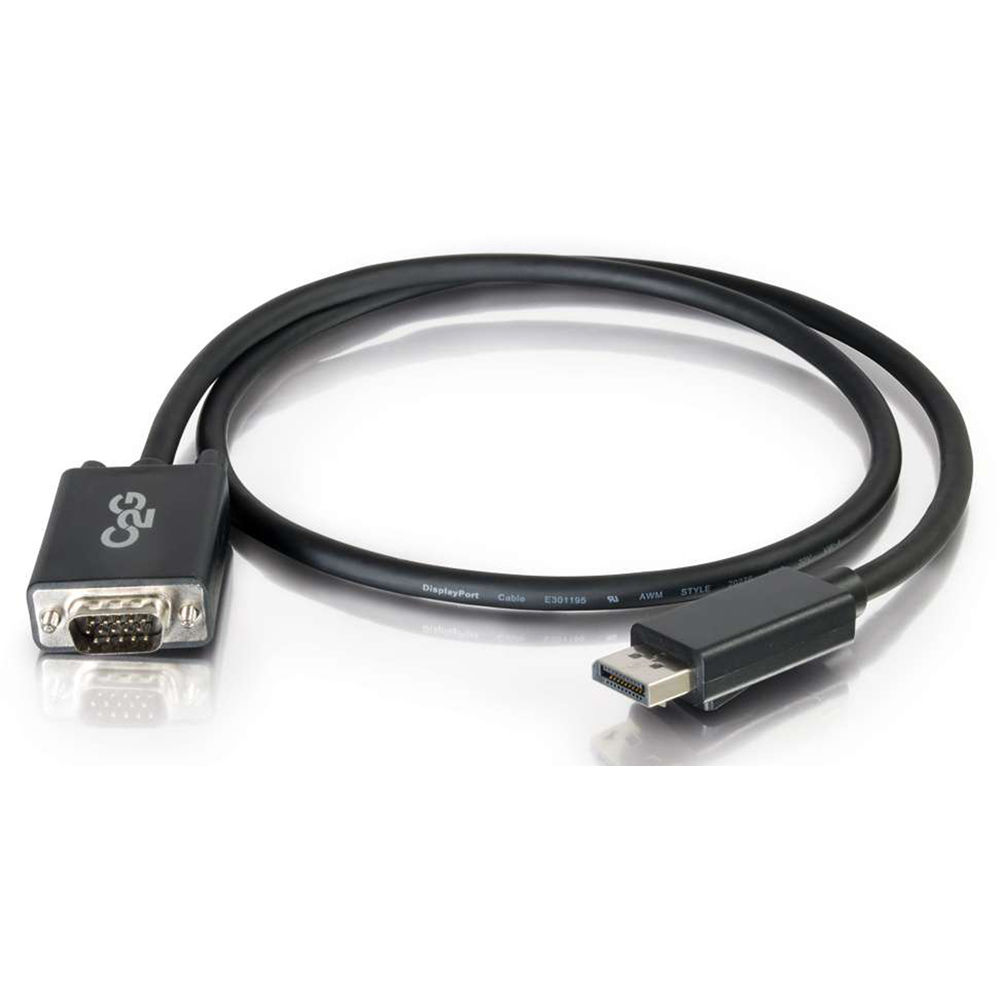 LEGRAND AV -  C2G 6FT DISPLAYPORT TO VGA M/M BLK CABLE — view 2