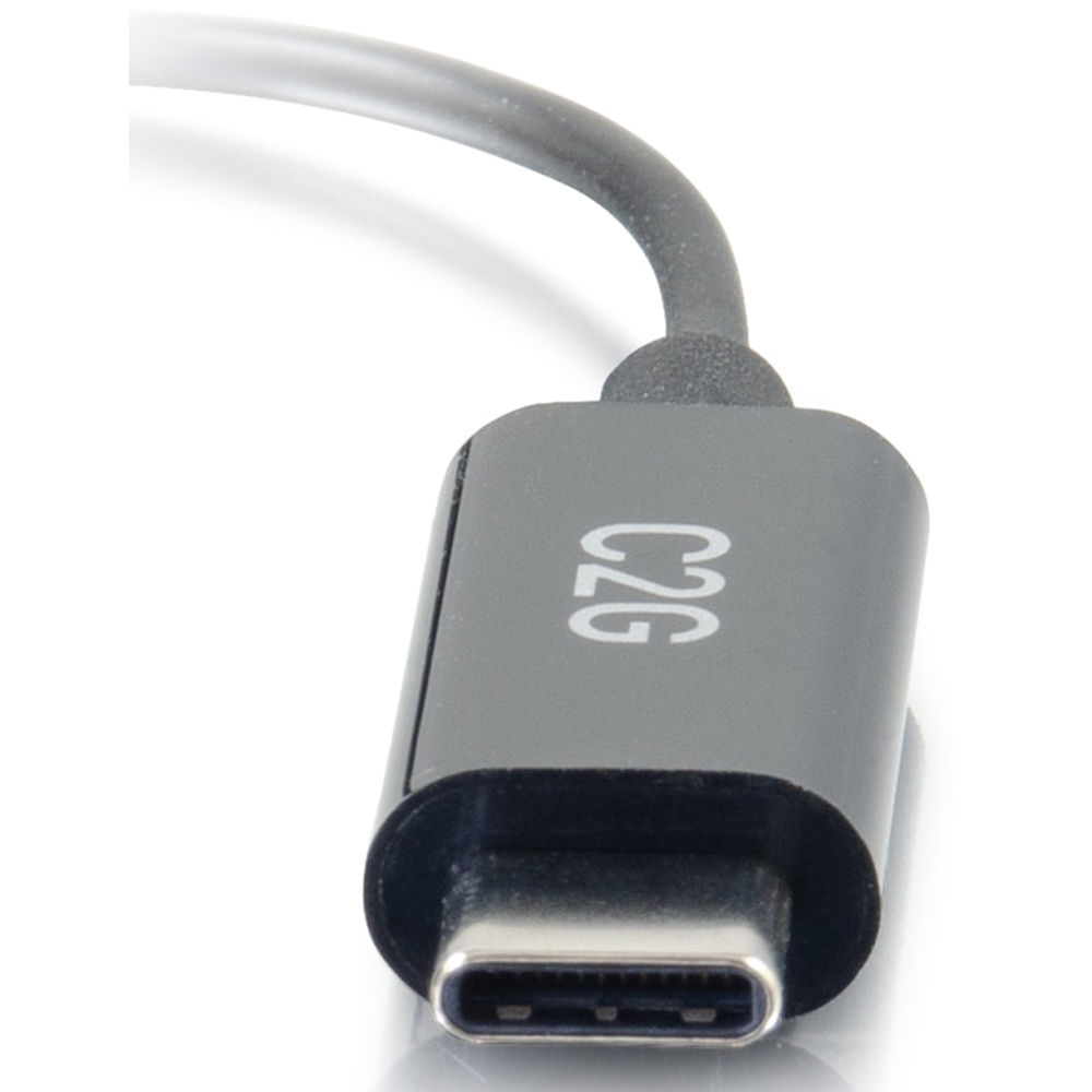 C2G USB-C to AUX 3.5mm adapter for wired audio connections on USB-C devices — view 3
