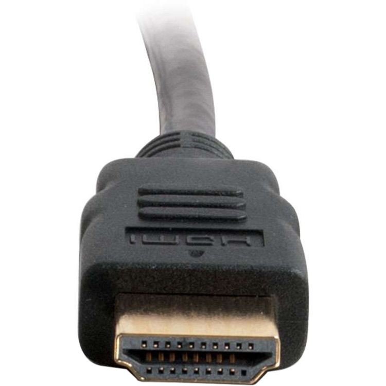 C2G 6 ft HDMI High Speed with Ethernet cable with gold-plated connectors, black jacket — view 2