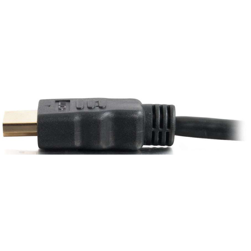 C2G 6 ft HDMI High Speed with Ethernet cable with gold-plated connectors, black jacket — view 3