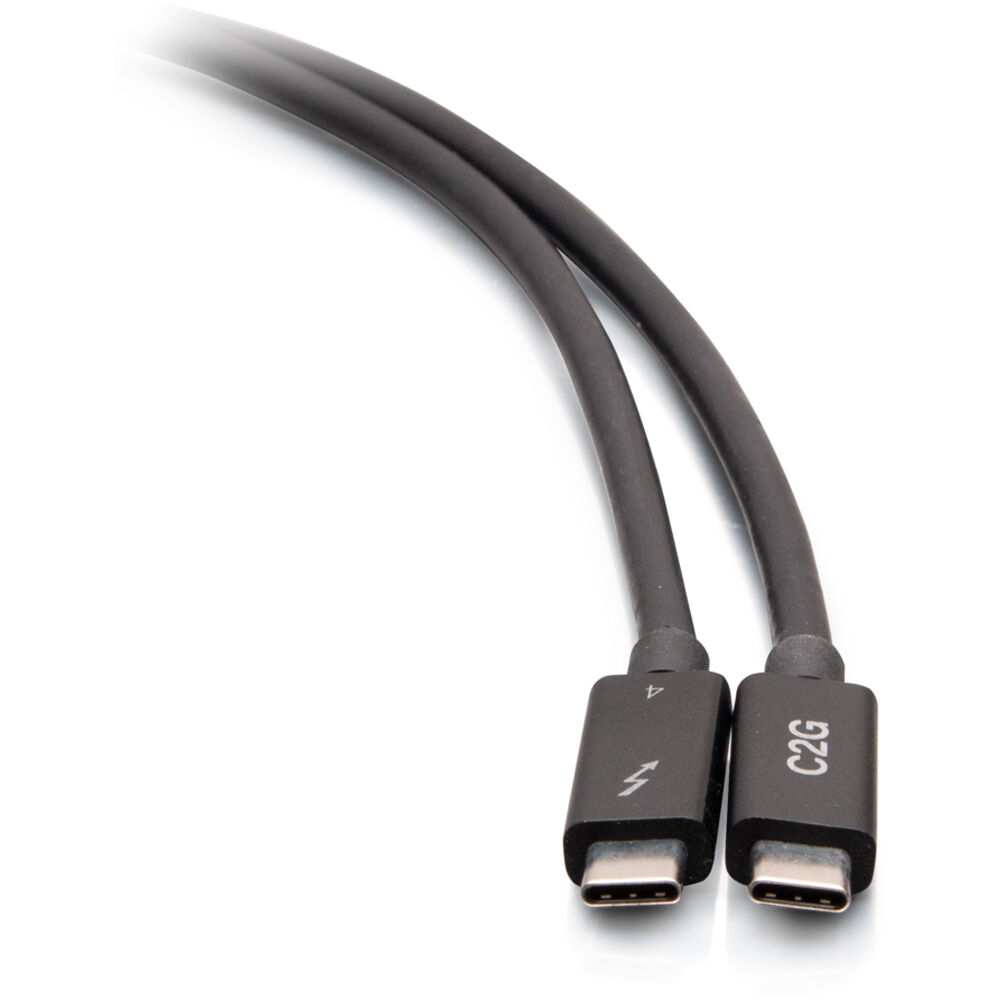 C2G 2.5 ft Thunderbolt 4 USB-C to USB-C cable, male to male, for 40 Gbps connectivity — view 3